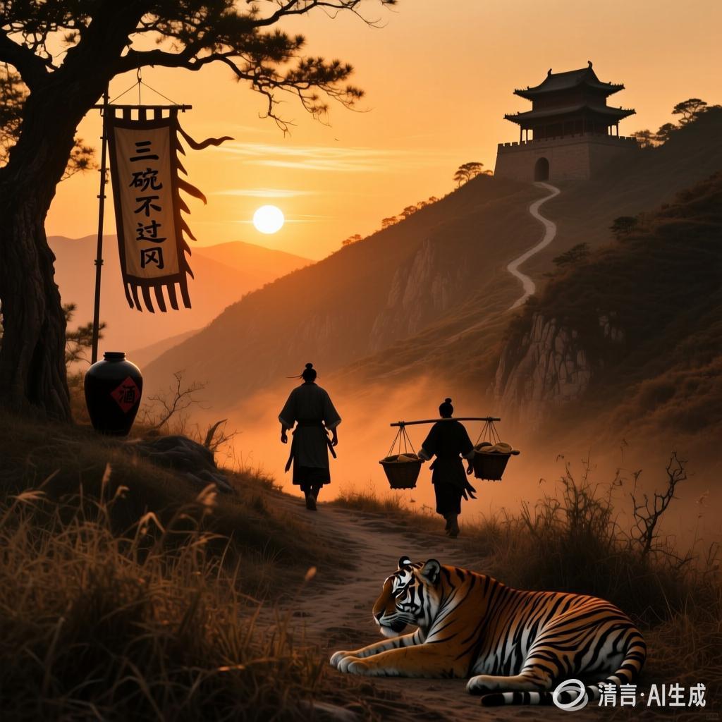 【中国憨派文学】周生义:景阳冈怀古(图2)