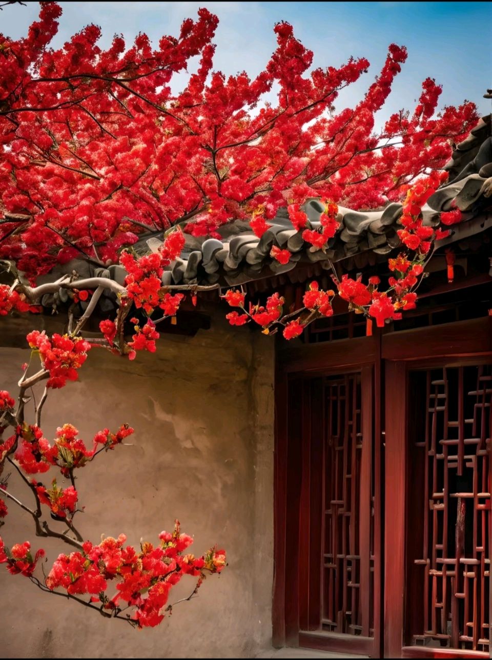 醉花阴《红杏》 作者：唐增虎（山东）（图7）