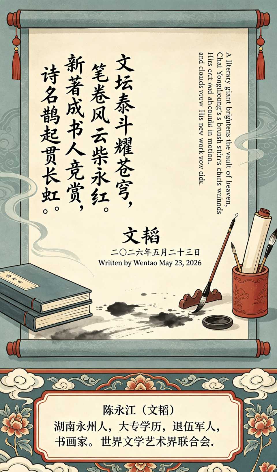 【南京头条】七绝*致贺文坛泰斗柴永红诗集付梓〔文/陈永江〕(图14)