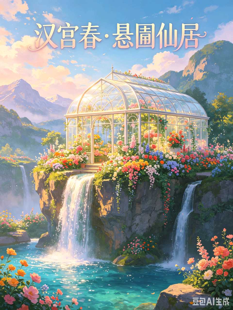 AI绘就汉宫春十景：水墨丹青里的世外桃源，一眼万年！（图10）