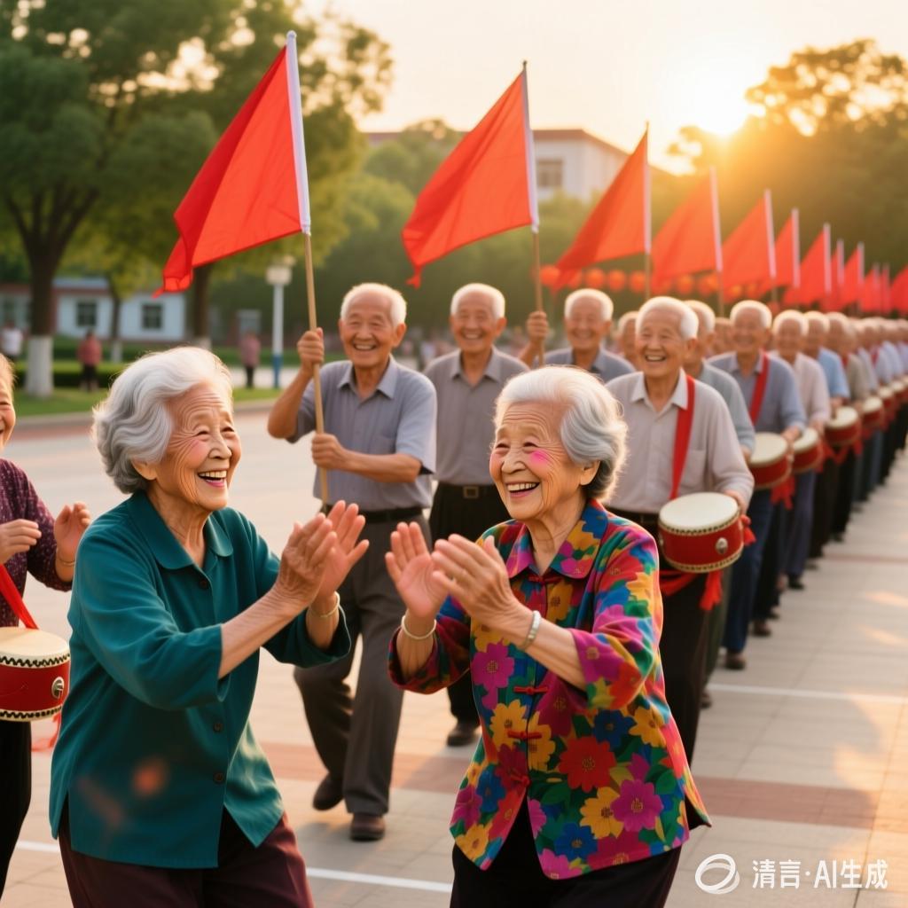 【中国憨派文学】李培忠 :七绝·六一夕阳红三首(图2)