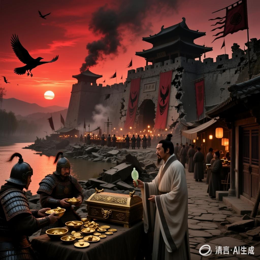 【春秋郠邑祭】刘敦杰:第十三章 城破骨笛绝忠魂 礼利相争染残阳(图2)