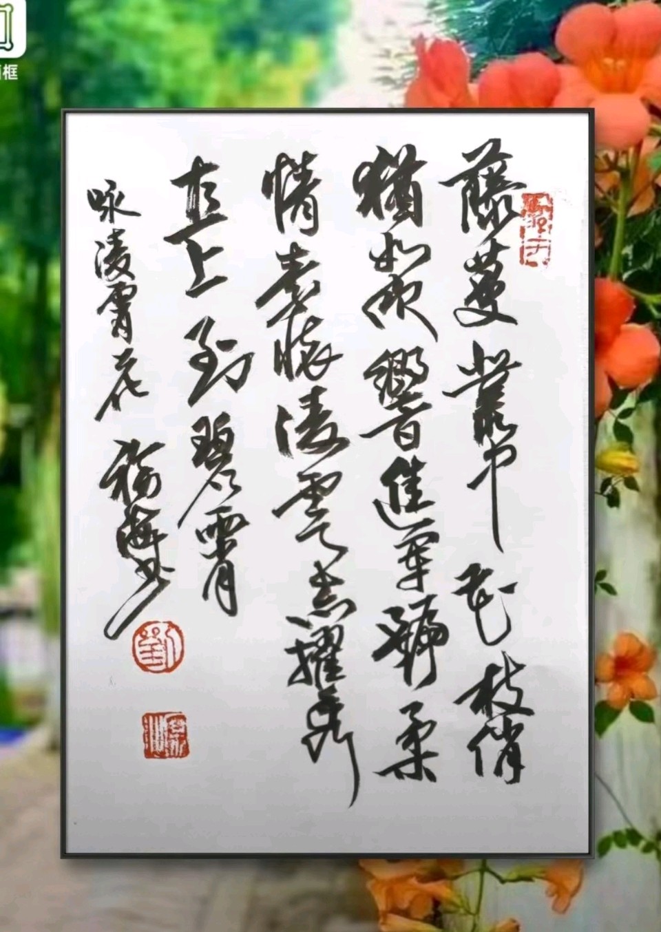 凌霄花似进军号