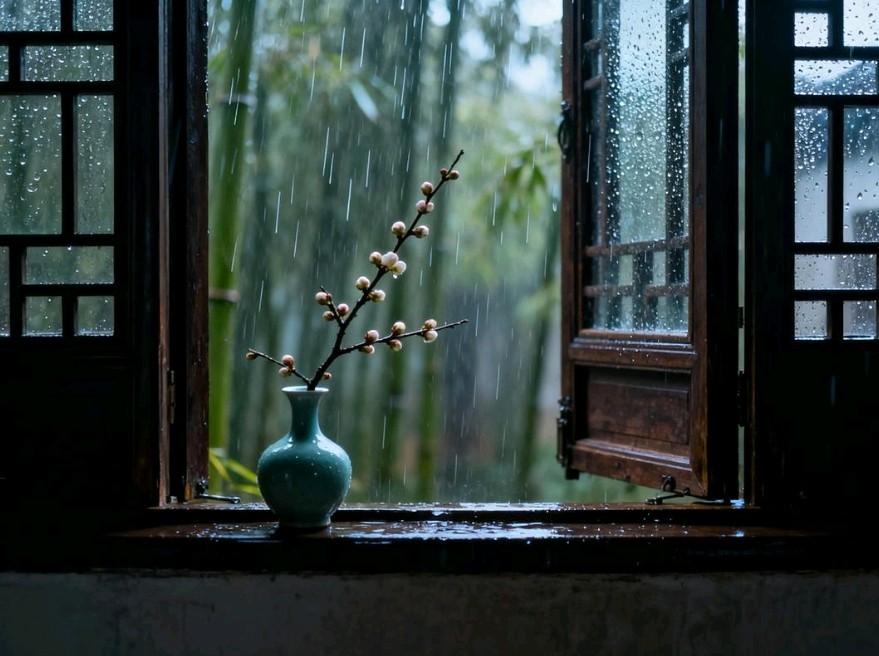 藏头诗:听雨慰情文/王俊杰(天津)（图3）
