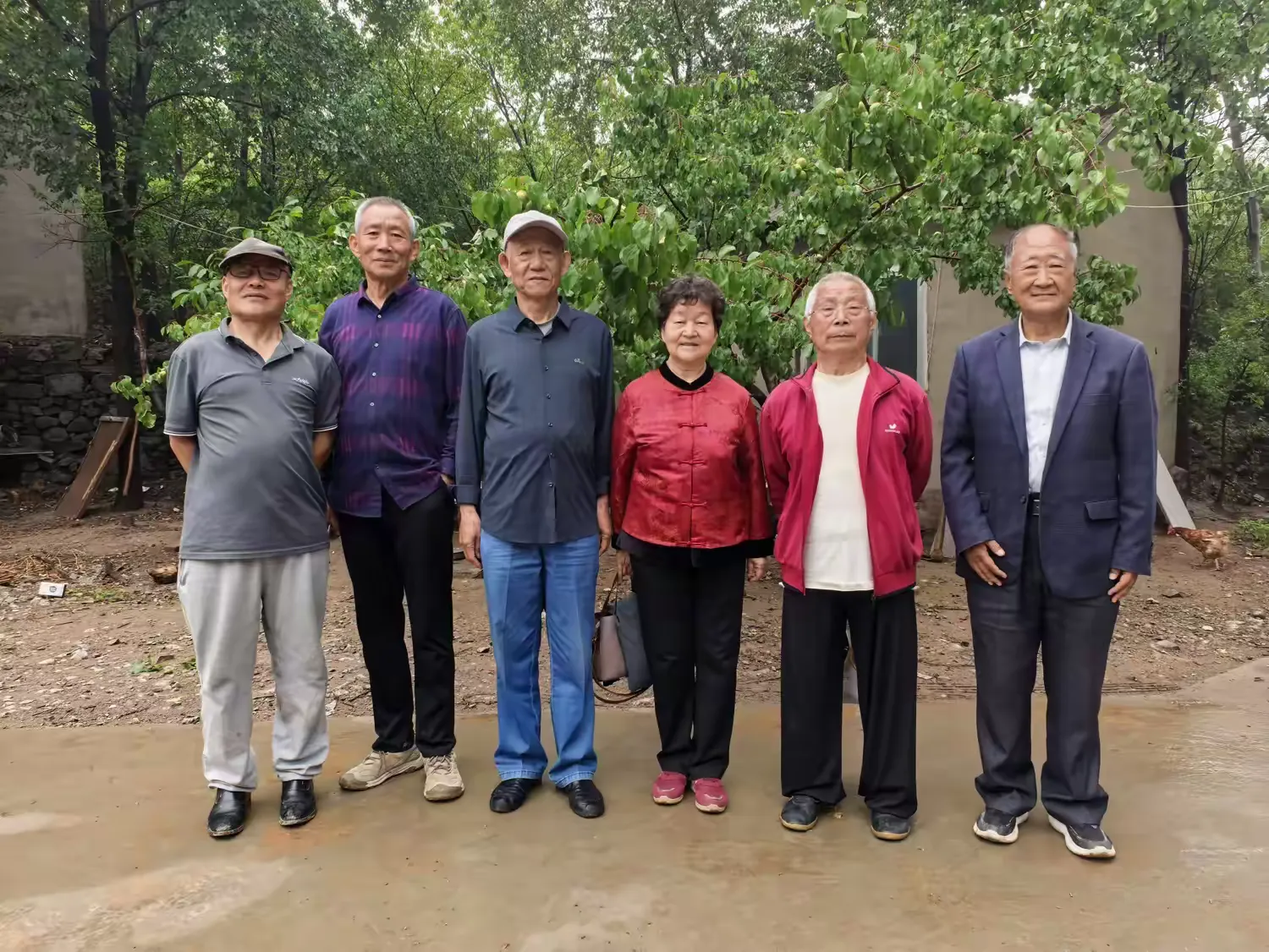 简篇-访友穿山雨 谈诗入翠林