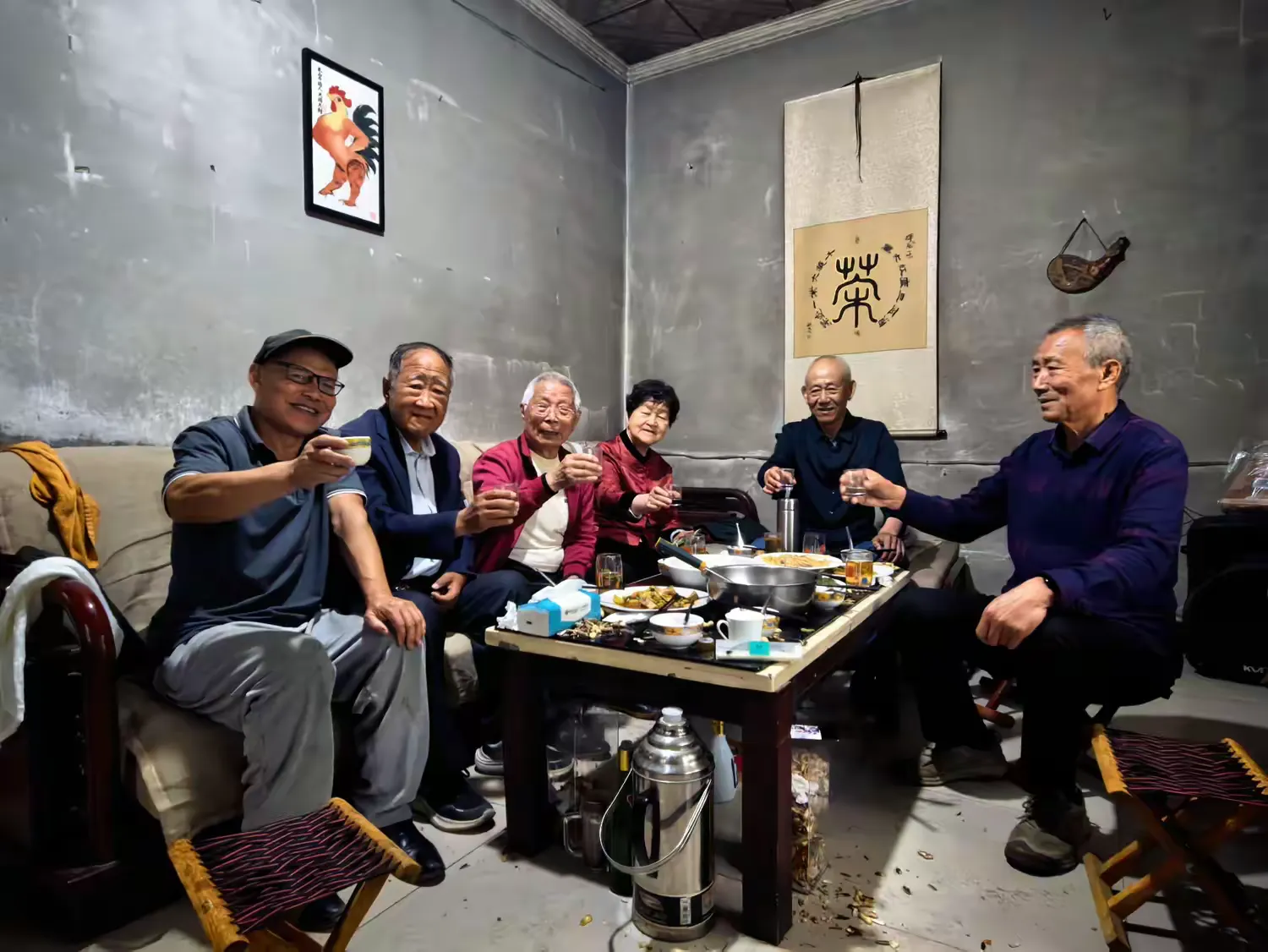 简篇-访友穿山雨 谈诗入翠林