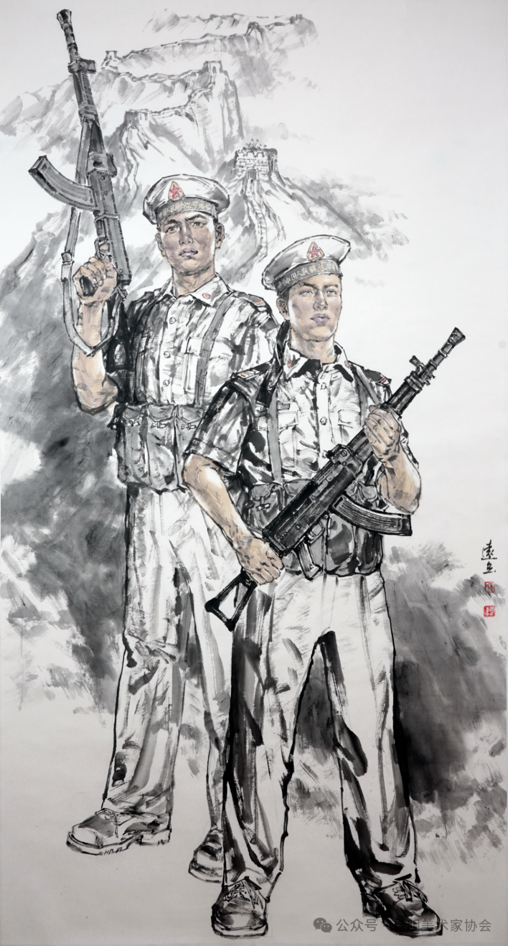 云南昆明‖“春城凝墨色·红韵入山河”——昆明市主题美术作品展免费向公众开放(图2)