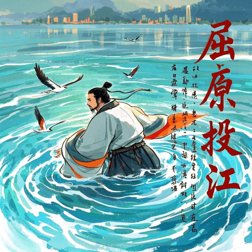 刘林丽诗歌同题诗朗诵《端午 屈原》主播/冬虫夏草 编辑制作/刘林丽（图5）