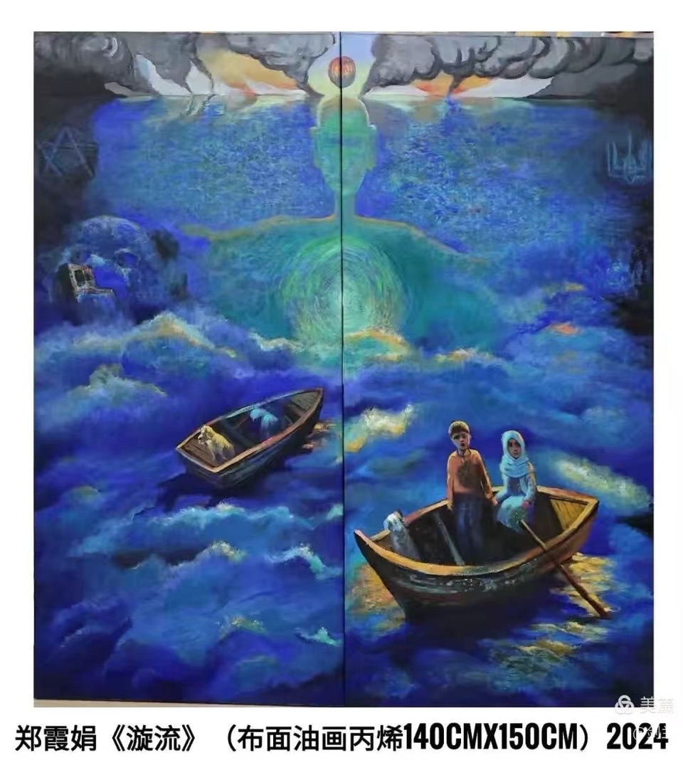 海外头条:优美典雅 荡涤灵魂——欣赏郑霞娟画作具有内心澄明的感染力|作者||贾兰仙(图16)