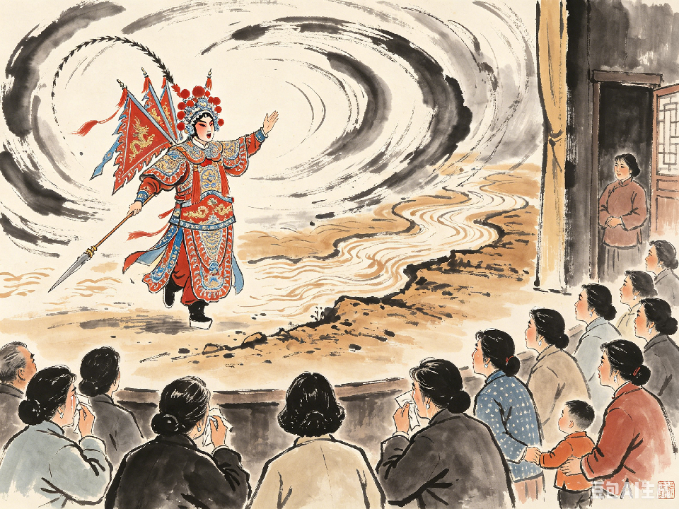 豫剧水墨插图生成 (56) 豫剧水墨插图生成 (56)