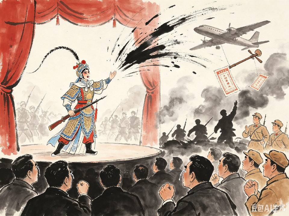 豫剧水墨插图生成 (59) 豫剧水墨插图生成 (59)