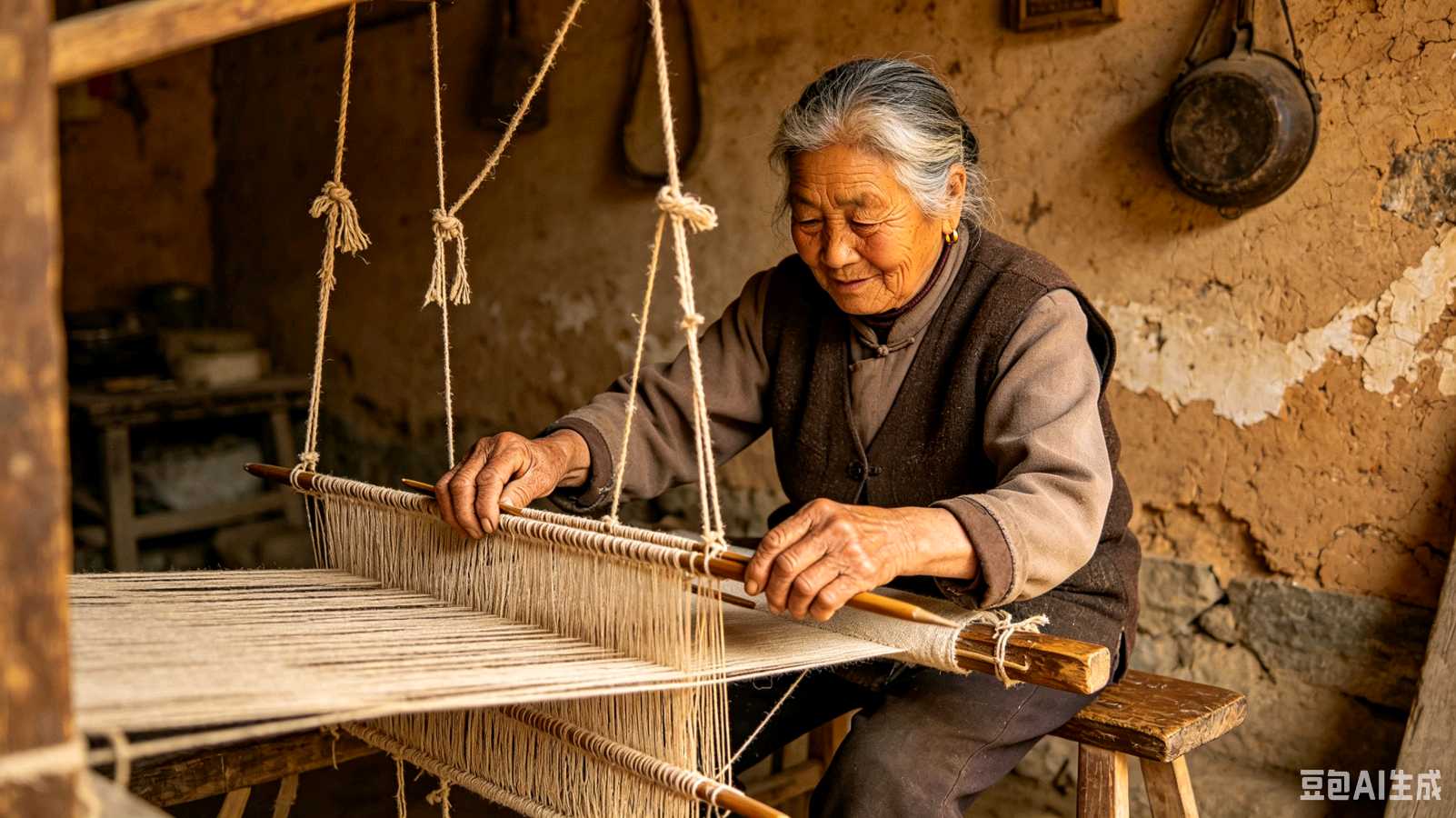 【七律】《母亲的老物件——织布机》文/陈亮（图2）