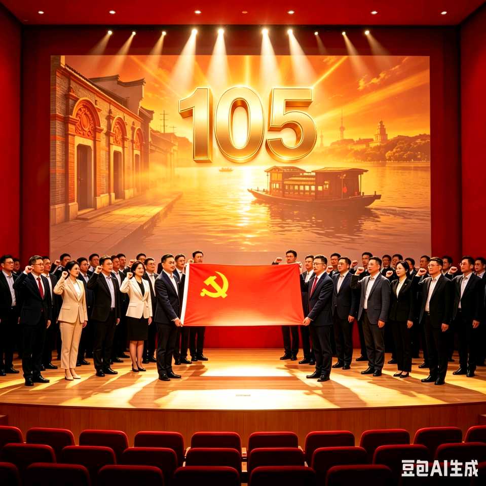 《我们向党旗宣誓——写在庆祝中国共产党诞辰105周年之际》作者：喻忠国 [中国现代诗歌文化传媒]（图5）