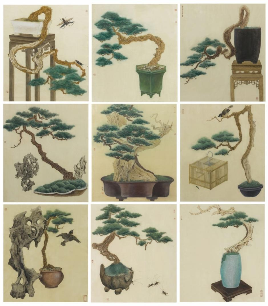 黄杰林 国画《清韵雅趣》