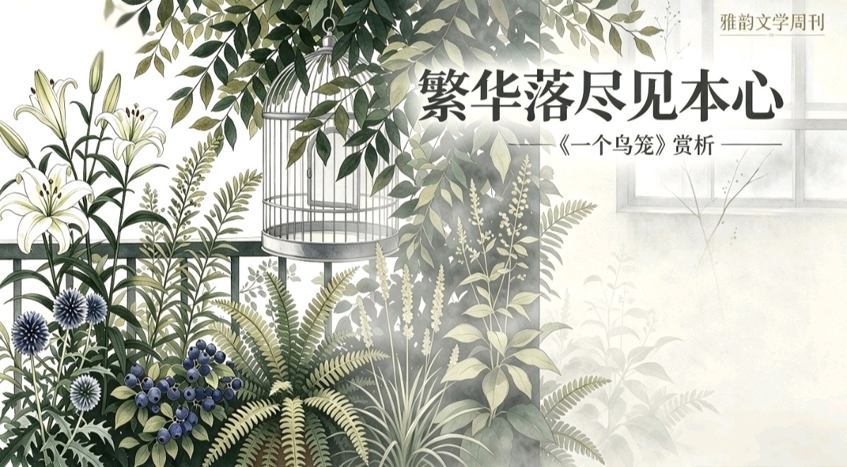 [ 雅韵文学周刊 ] 繁华落尽见本心//——哲理小品散文《一个鸟笼》赏析//作者：韦国才（图5）