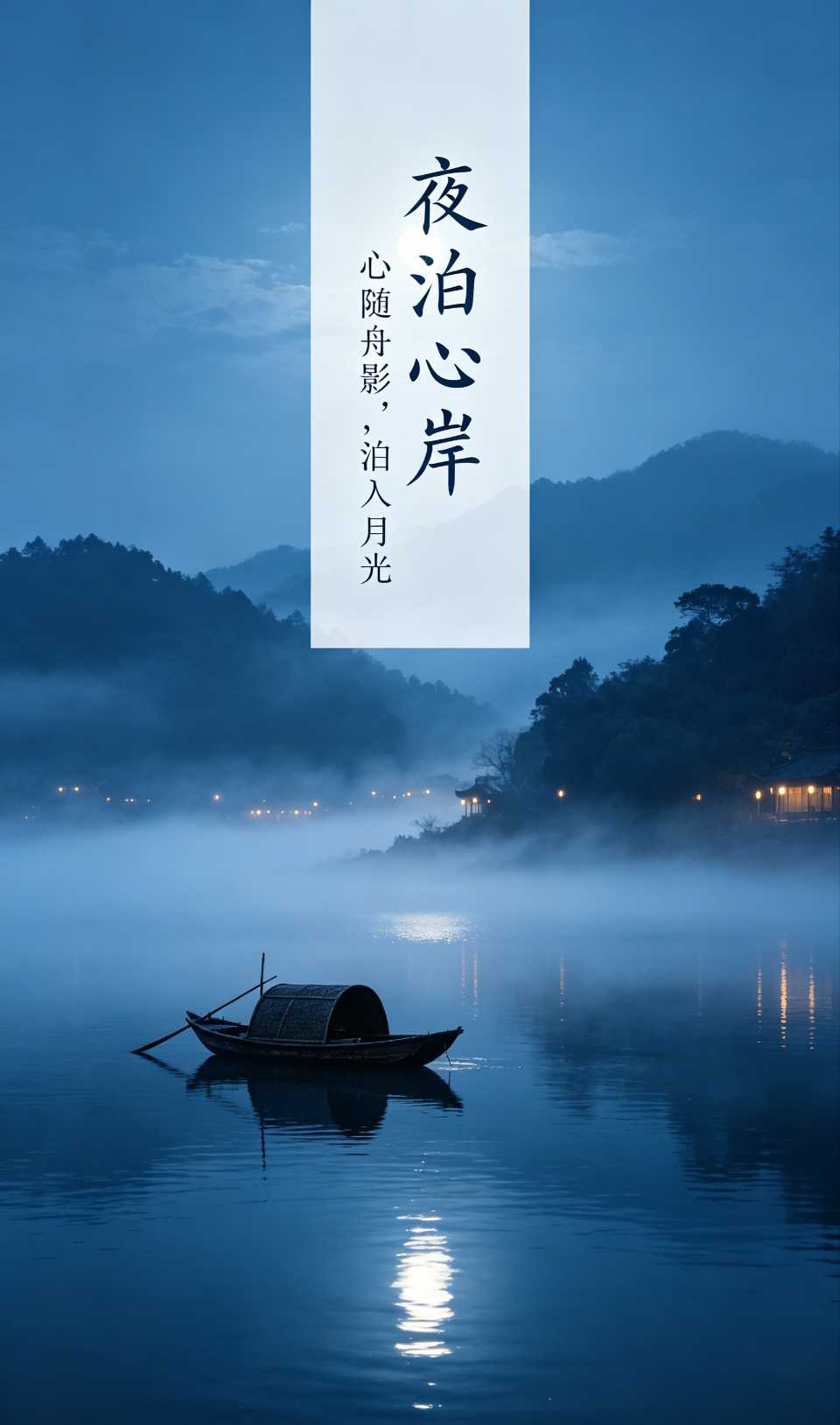 《夜泊心岸》作者: 王利 【华人诗者联盟推荐】★（图2）