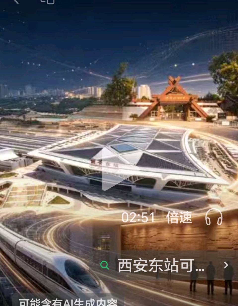 赵旭东(长民)//一站迎天下·一眼阅千年_写在西安东站通车之际(图3)