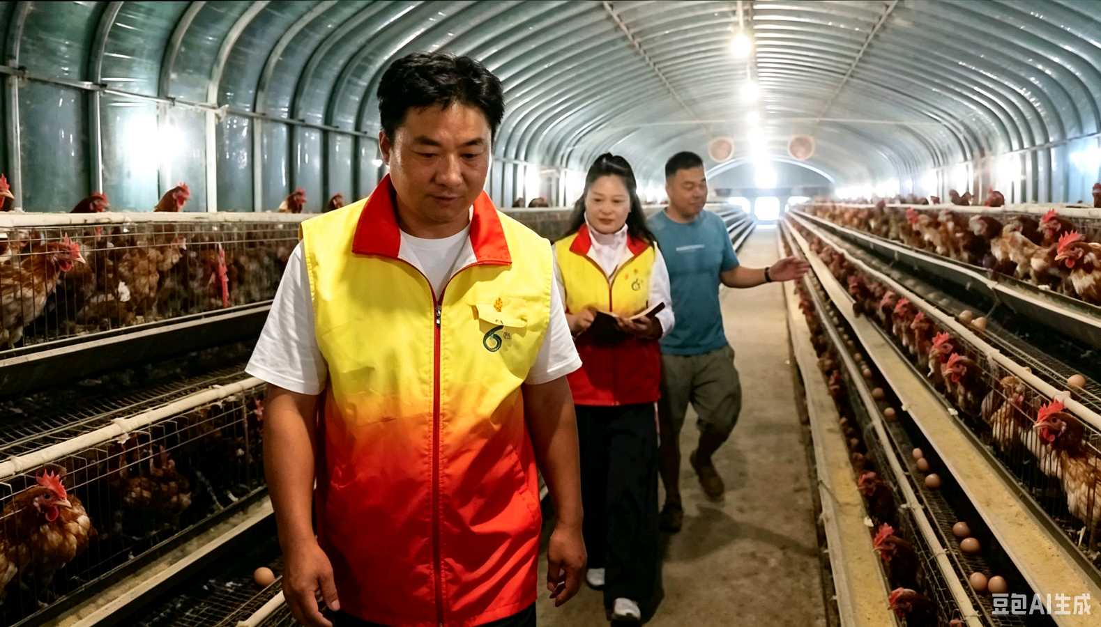 调研养鸡场 暖心扶农商