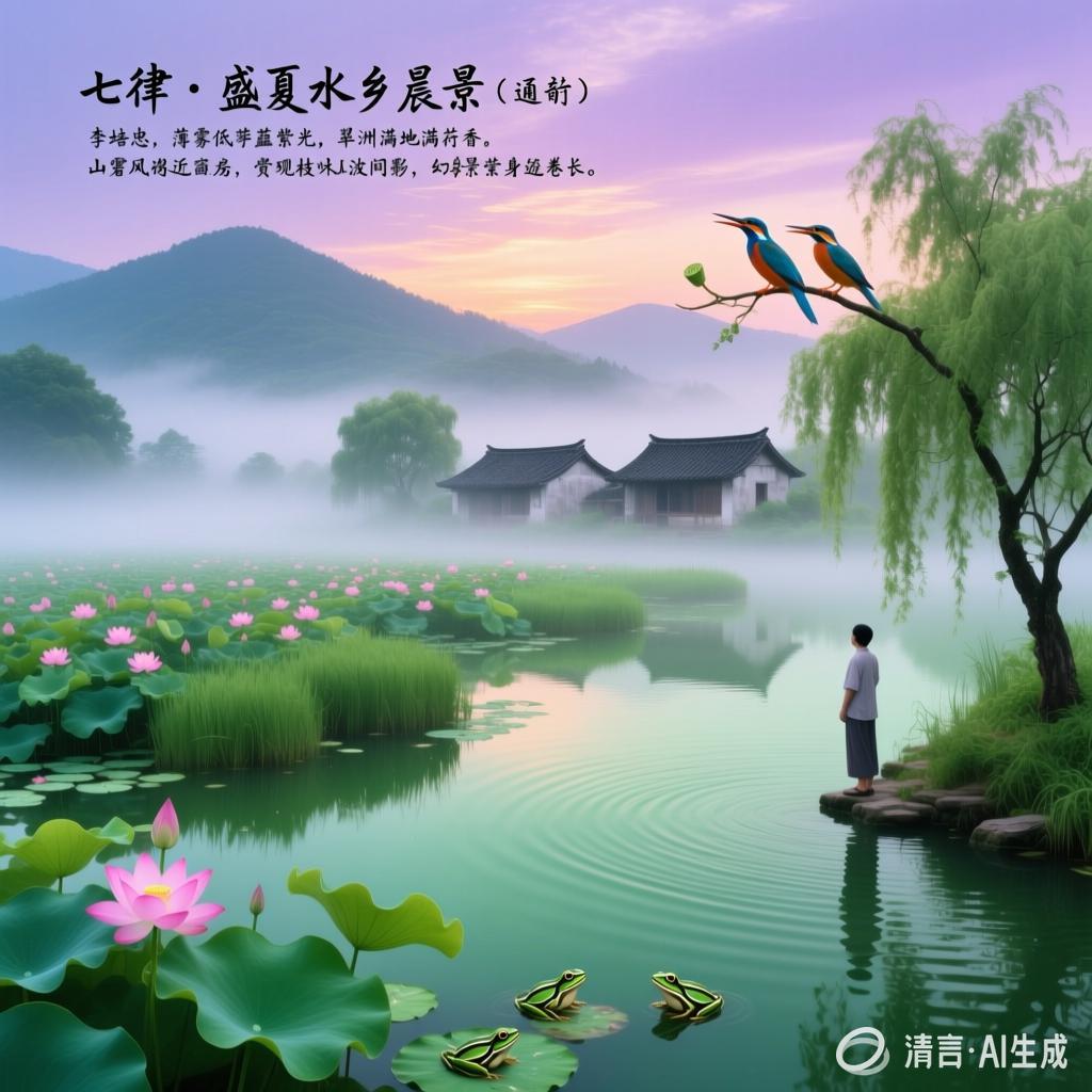 【中国憨派文学】李培忠 :盛夏水乡晨景(图2)