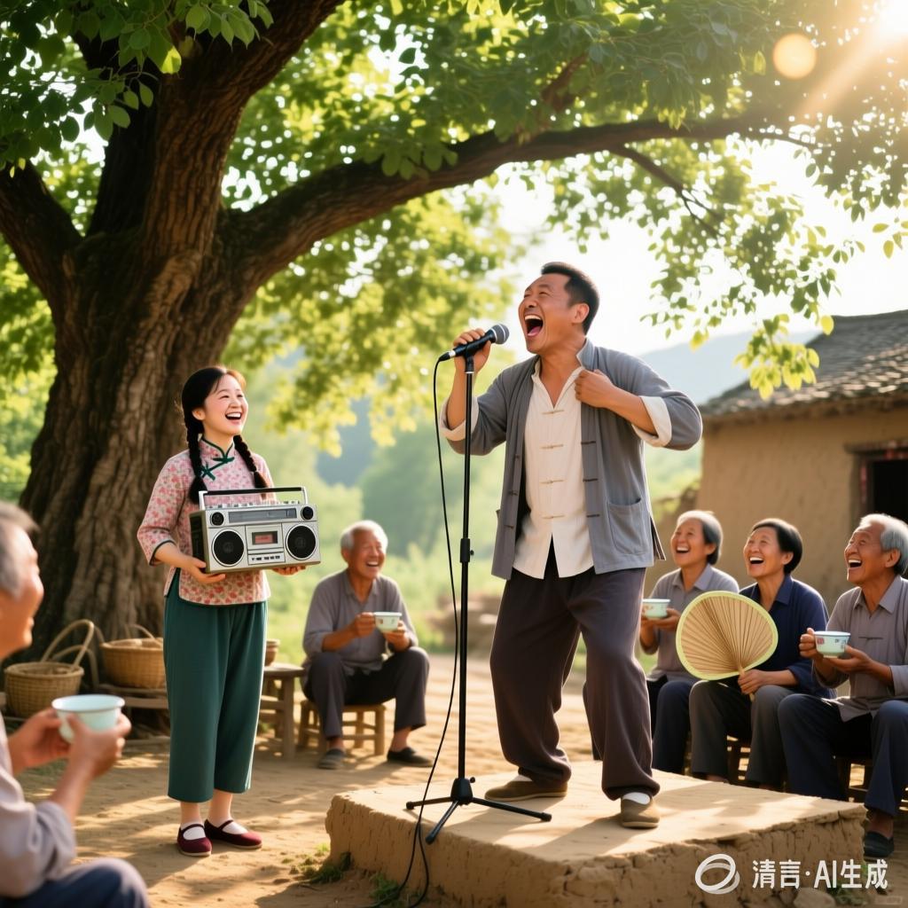 郭长城:【土掉渣·滑溜曲】树下赛歌(中国憨派文学)(图2)