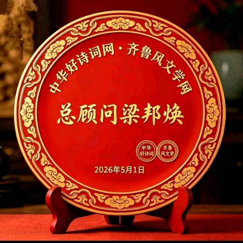 《中华好诗词》隆重推出(山东郓城)著名作家诗人梁邦焕先生《朱德元帅逝世50年祭》(2026年等63期)敬请雅鉴(图17)
