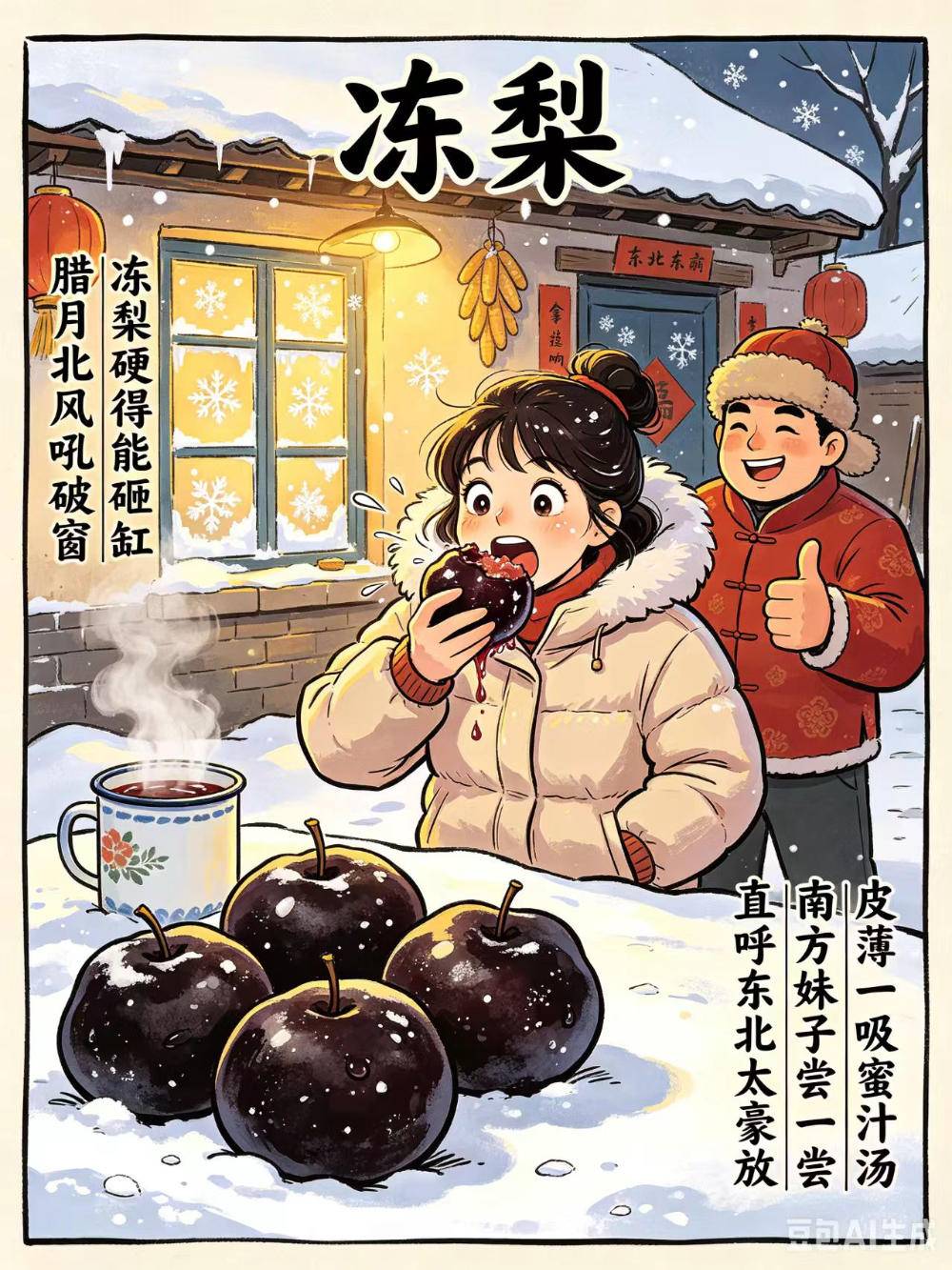 老榕树下:【土掉渣·滑溜曲】冻梨(中国憨派文学)(图2)