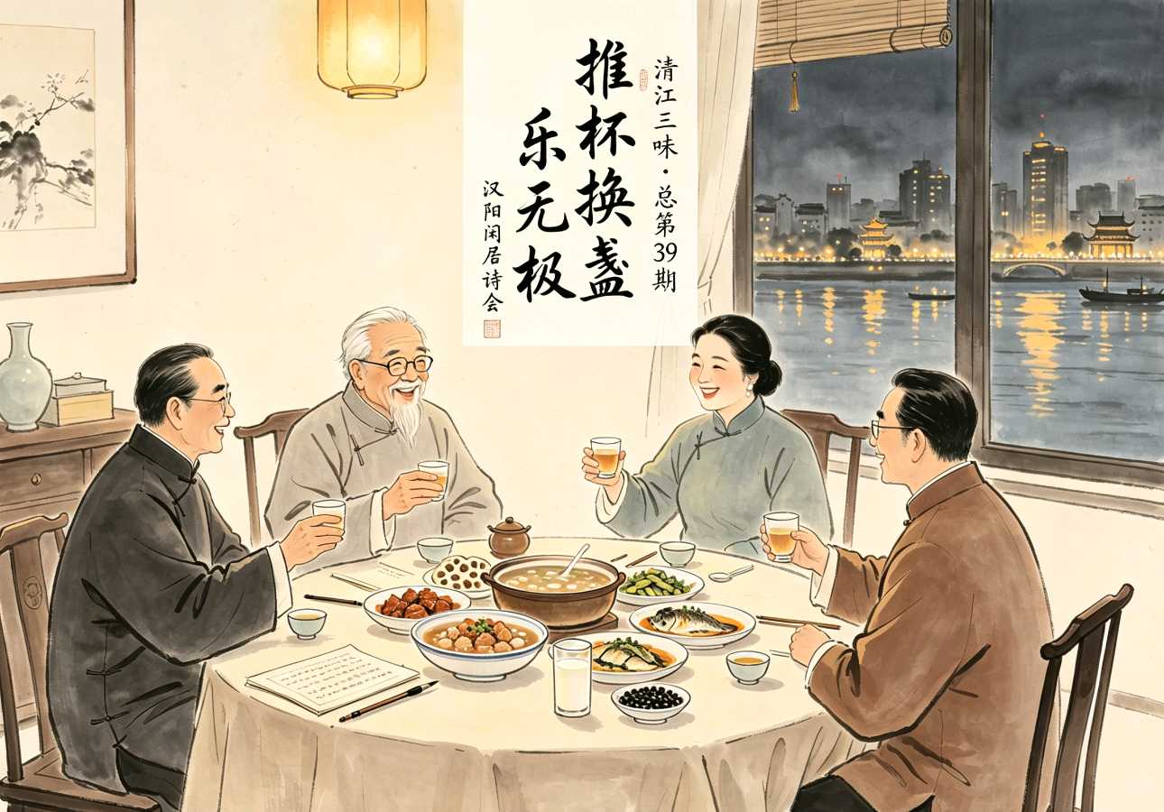 清江三味•总第39期【韵拾巷陌013】烟火烹诗韵，清巷聚知音——名家浅咏三餐味，雅友同吟一世心（图2）