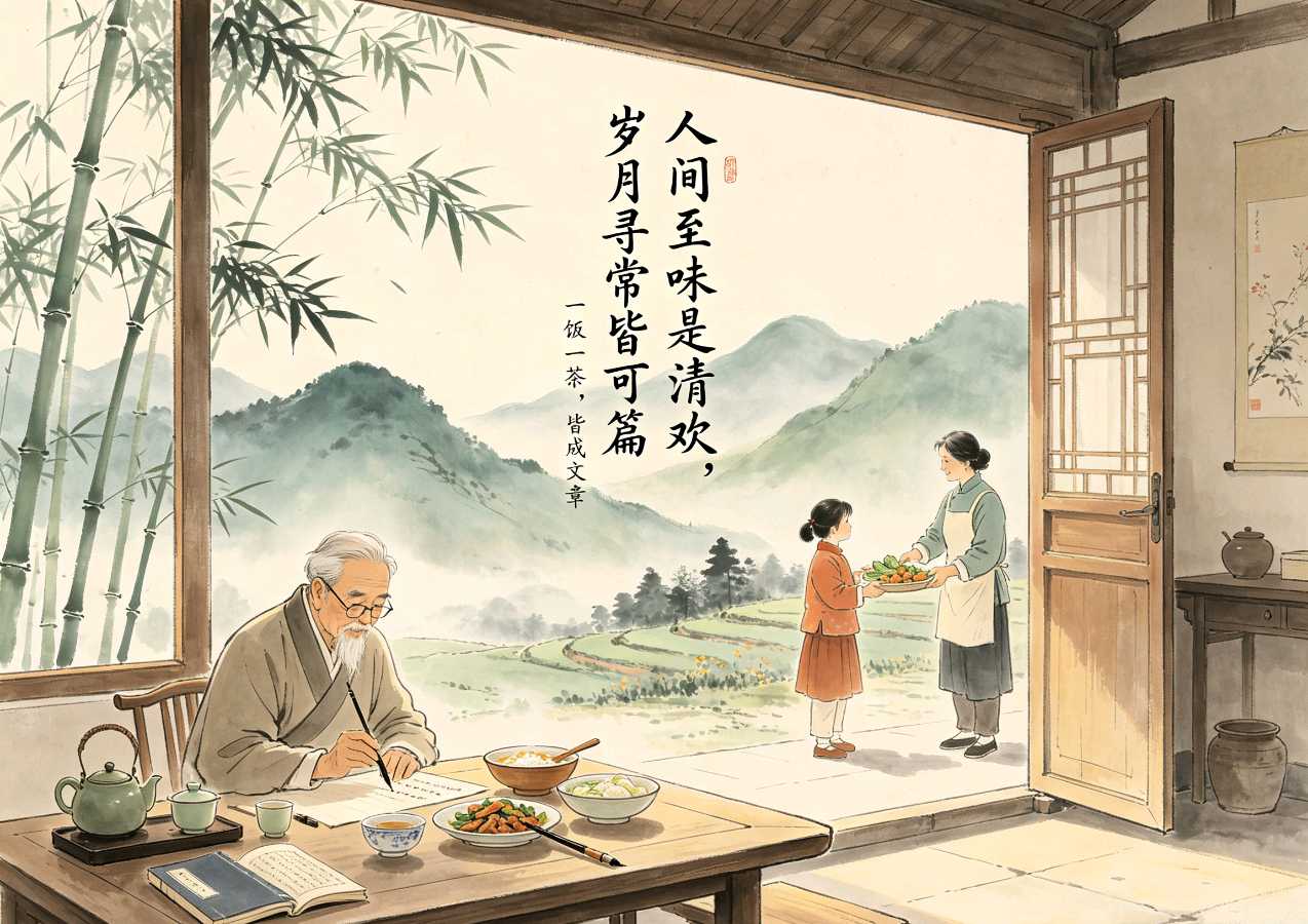 清江三味•总第39期【韵拾巷陌013】烟火烹诗韵，清巷聚知音——名家浅咏三餐味，雅友同吟一世心（图6）