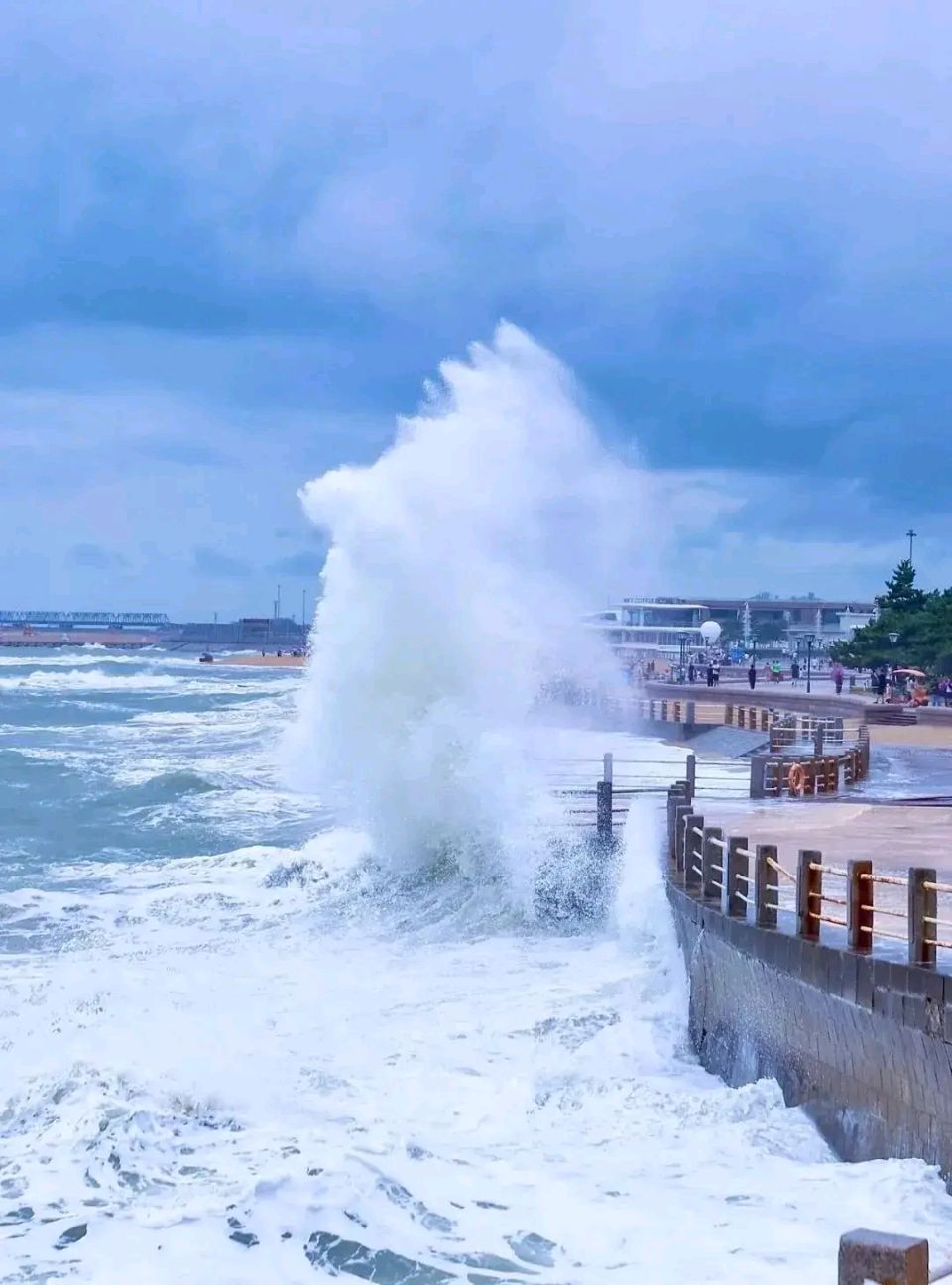 水龙吟·台风巴威词/梅湾赏雪怒涛顷刻连空，骇飙夜撼东南壁。乱云泼墨，惊雷崩叱，雨倾千尺。卷地鲸吞，穿林虎啸，万椽摧抑。叹蜃楼乍起，须臾吹散，唯留得、江天碧（图6）