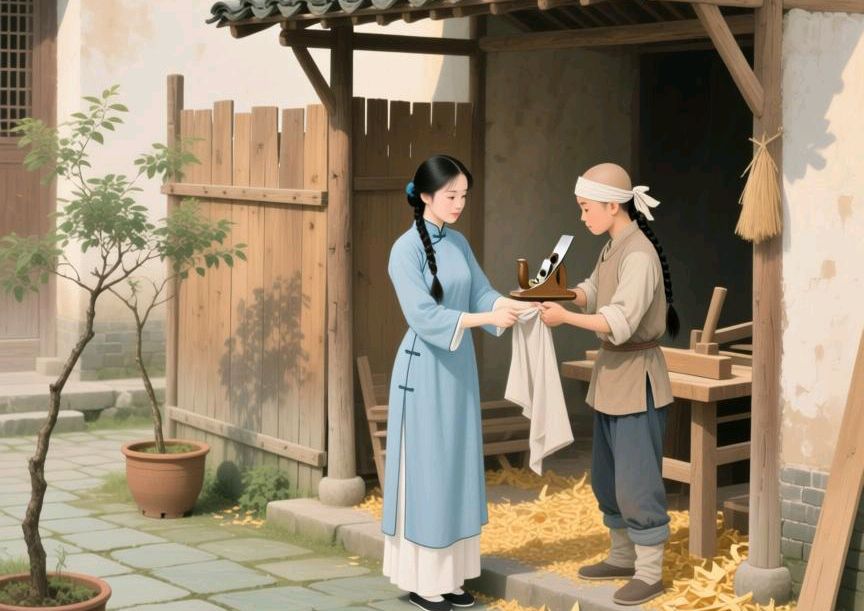 傻丫“捎尿”（民间故事）（图3）