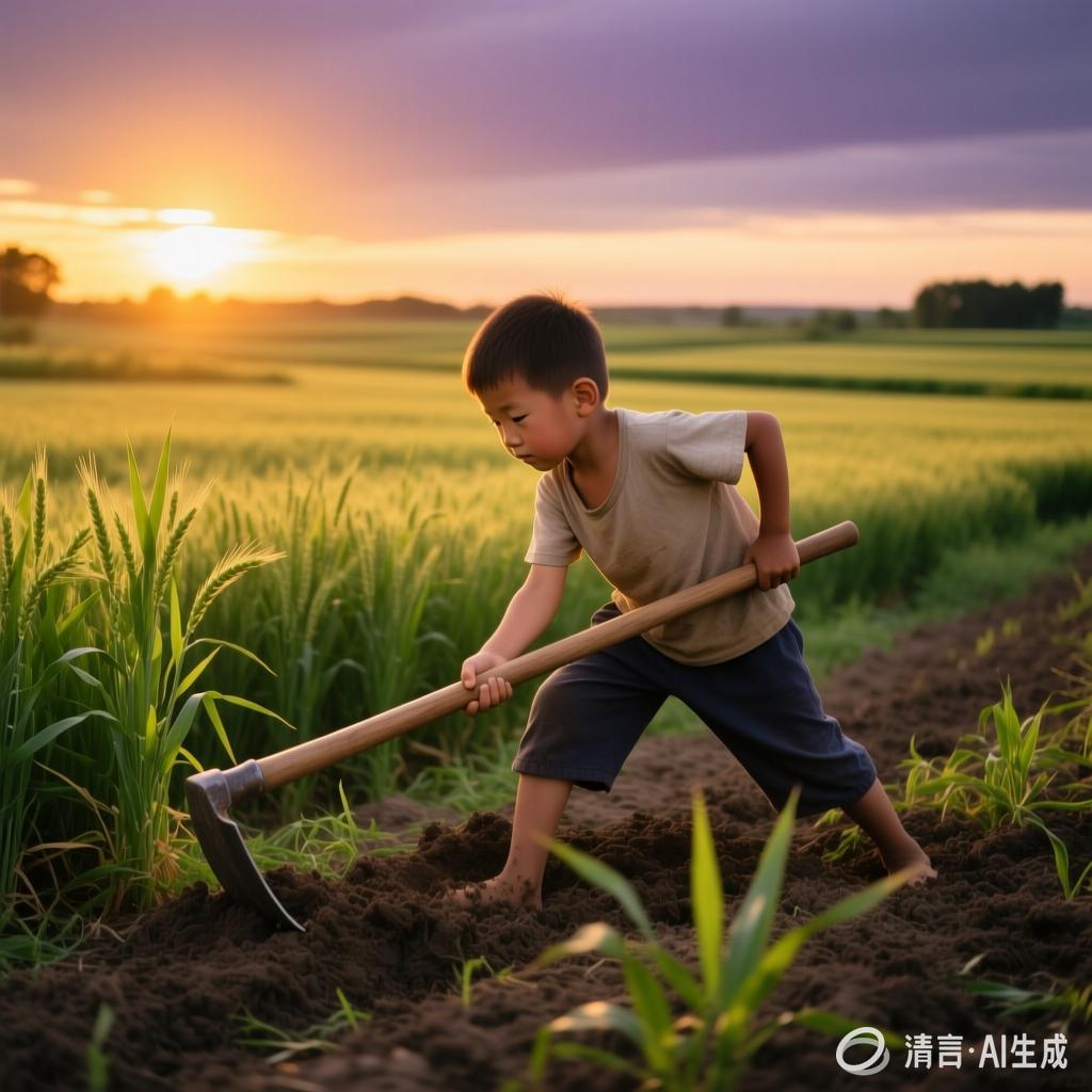 刘敦杰:【土掉渣·滑溜曲】学锄地(中国憨派文学)(图2)