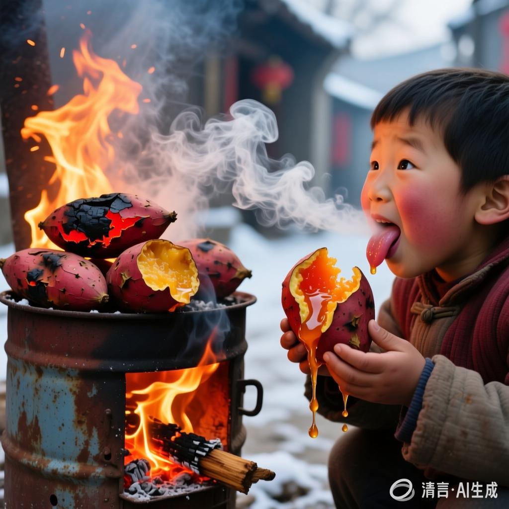 晓军:【土掉渣·滑溜曲】烤地瓜(中国憨派文学)(图2)