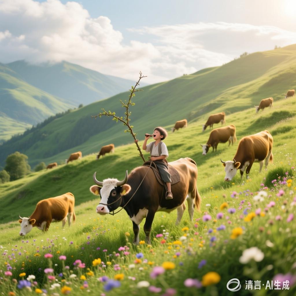 刘敦杰：【土掉渣·滑溜曲】山坡放牛（中国憨派文学）（图2）