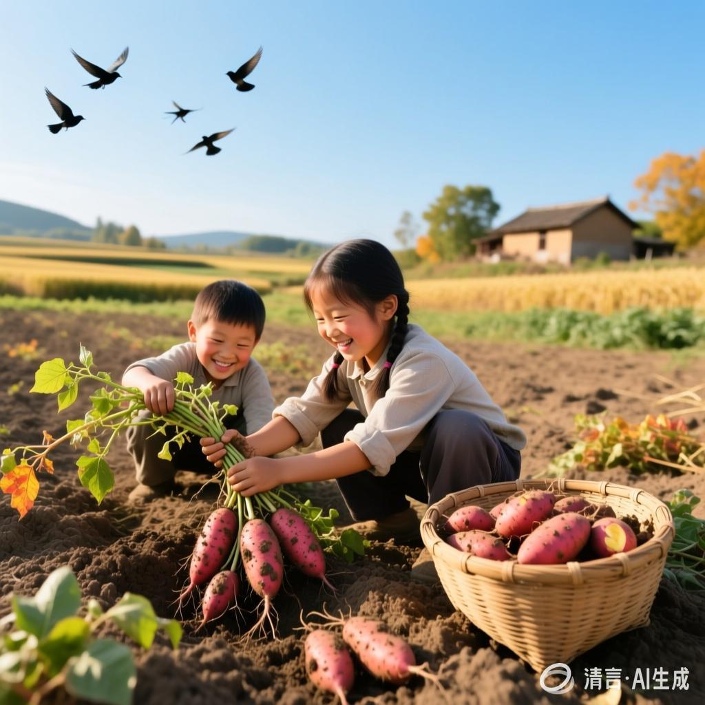 果真好:【土掉渣·滑溜曲】挖红薯(中国憨派文学)(图2)