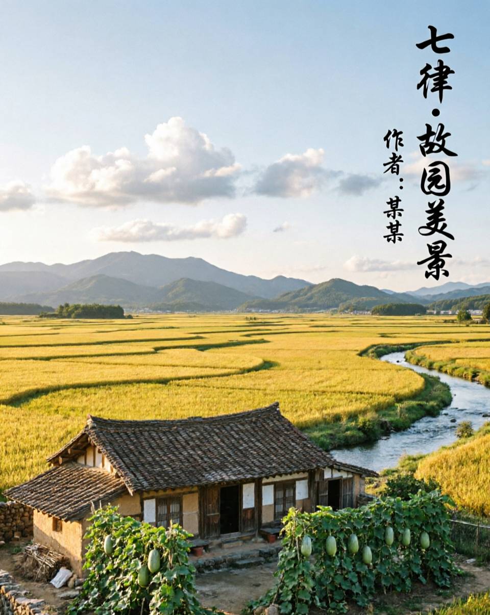 七律《故园美景》作者:刘国星（图2）