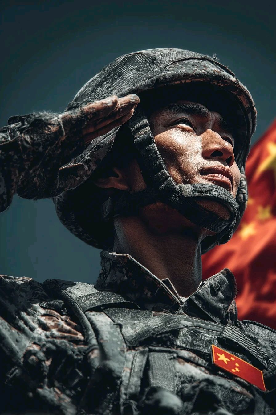 庆祝庆建九十九周年军人赞歌/作者:吴加林(图4)