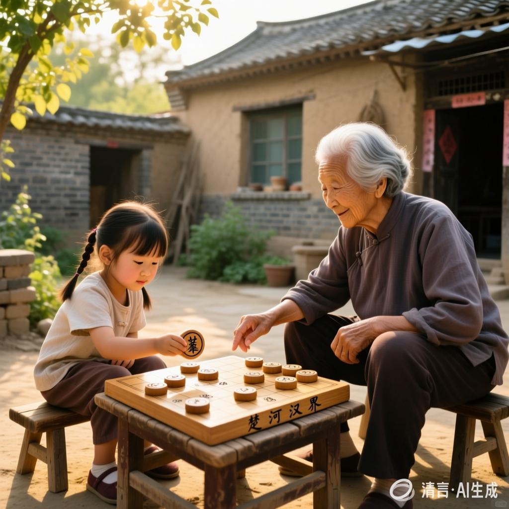 【中国憨派文学】刘兴荣：我教重孙女学象棋（图2）