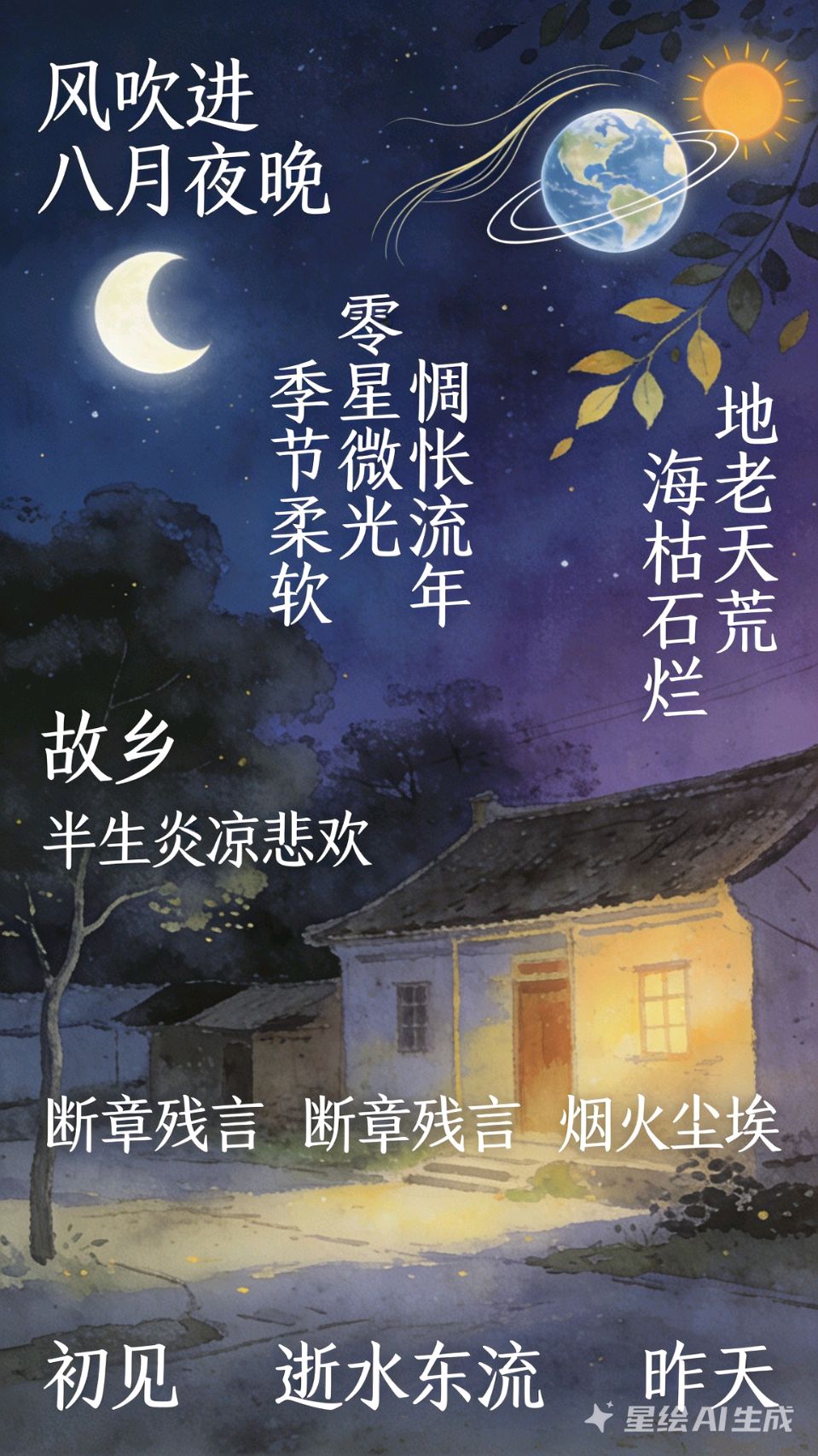 🇨🇳【中国诗人】第1631篇（名家风采）风吹进八月夜晚//文:褚向平（河北）/诵读:艺凡（图3）