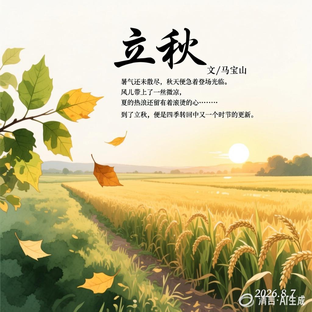 【中国憨派文学】马宝山:立秋(图2)