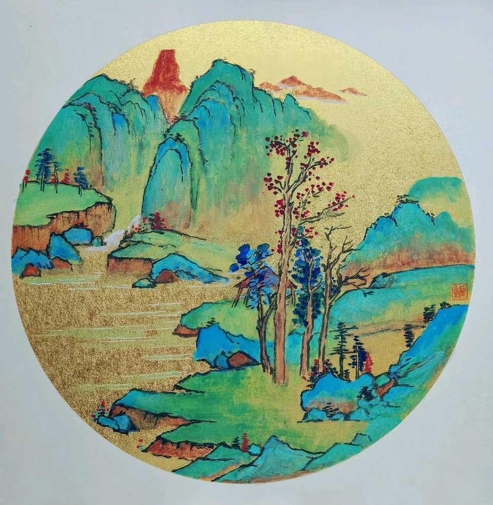 [丹青雅韵] 殷进绘画作品欣赏！🌹🌹🌹一一省直艺术端木齐派书画联谊会推荐（四）（都市总展55期）（图30）