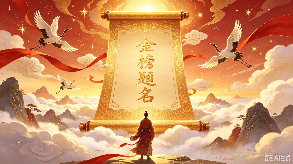【乐天头条】文学社核心作家姬花池先生精品//金榜提名（图2）