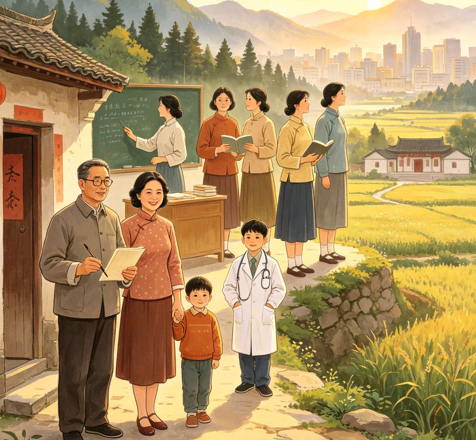 【荣耀中国】文学社*五朵金花一一写给姑夫姑姑的赞歌             作者/边风