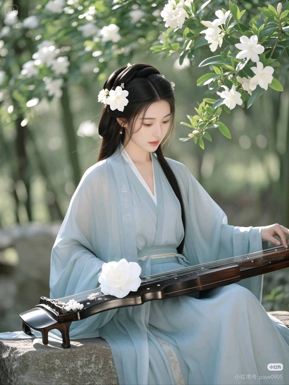 【蓝月亮诗刊】 词曲:孟毅 演唱:阿瑶/金沙玉簪花开就相爱(图5)