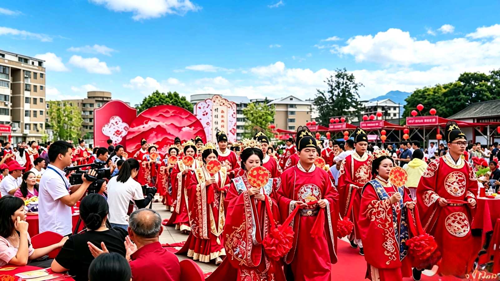 情系牡丹承至情; 婚扬庾岭树新风（图2）