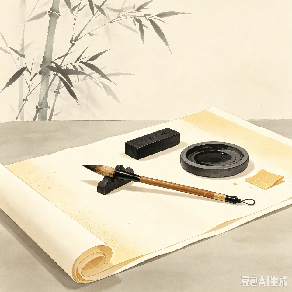 【乐天头条】文学社核心作家姬花池先生精品//正宫小梁州·咏文房四宝（图2）