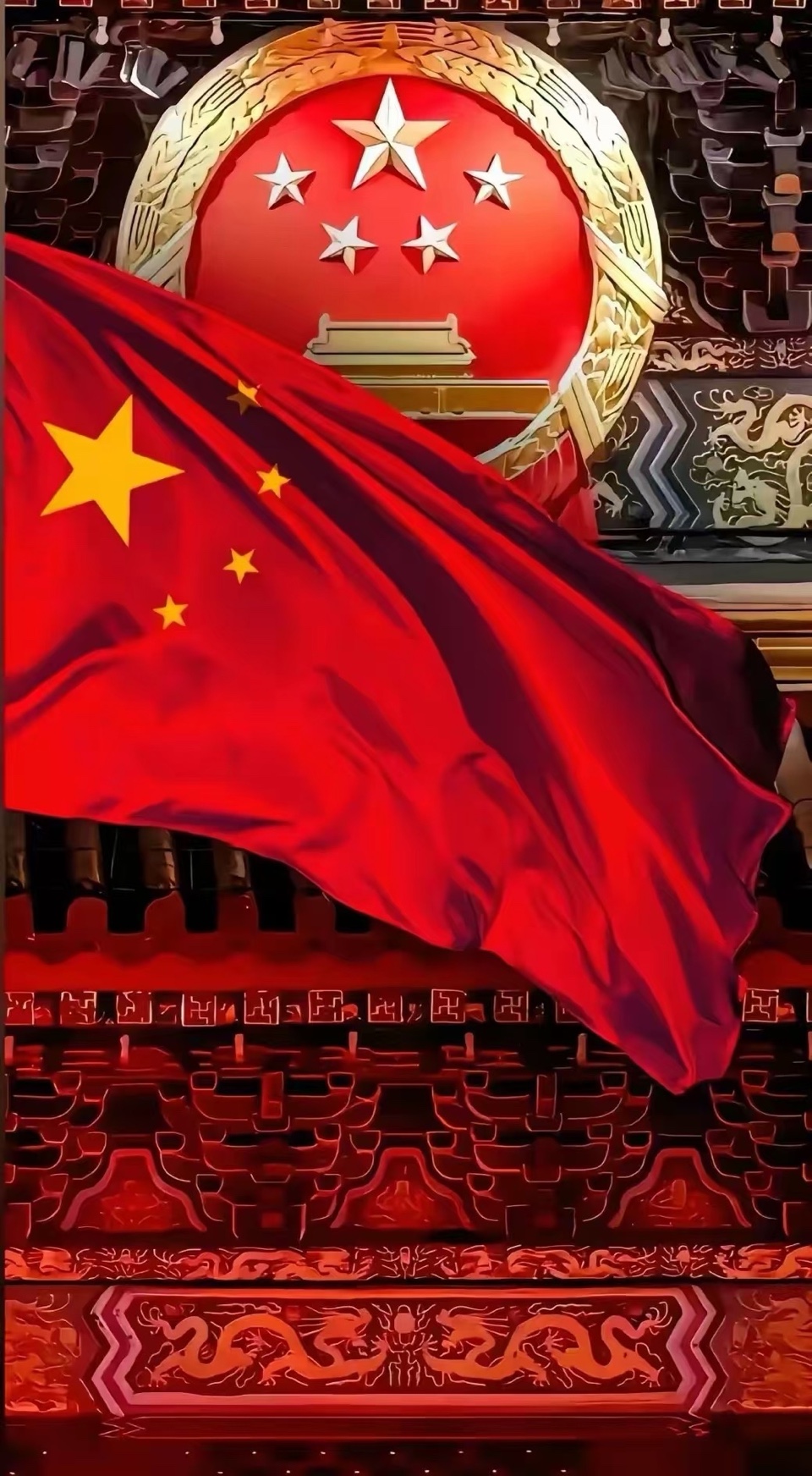 海外头条:蓝天朗诵🇨🇳 《旌旗昭大义,金徽铸忠魂》作者||赤脚诗童/山之子(京黔)(图7)