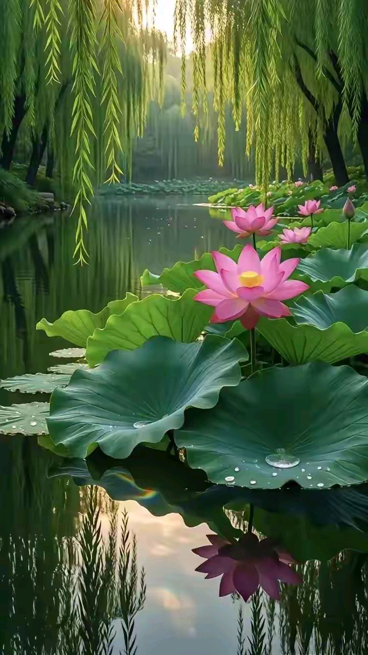 秋风一缕送吉祥，雨润清秋好时光，浅秋晨起寄祝愿，愿风雨化好运，烟火寻常暖，所求皆所愿，岁岁皆平安