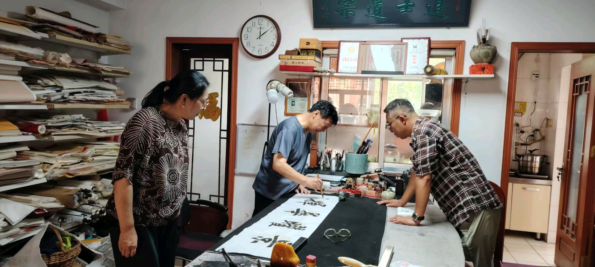 岱麓雅集会贤才 薪火赓续復戡魂——8月13日上午泰安学府嘉苑师生研学雅集纪实（图7）