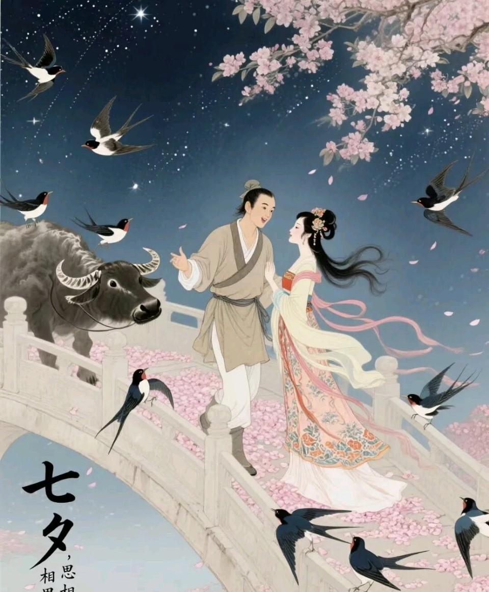 七夕随想曲（新韵）金夜（兰州）（图4）