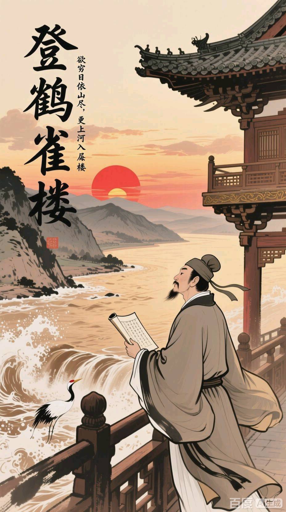《五绝：读王之涣登鹳雀楼》文/纪少华——名家作品